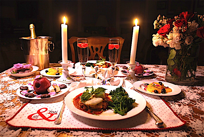 A romantic gourmet dinner wins every heart!