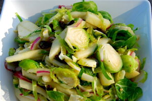 Brussel Sprout and Apple Salad