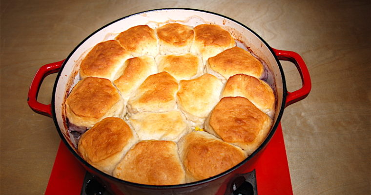 Chicken Biscuit Stew dinner feeds your hungry crew!
