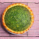 Spinach Ricotta Pie Cooked Full Pie