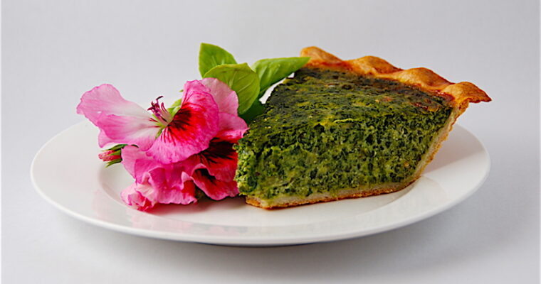 Spinach Ricotta Pie is a superfood cheesecake