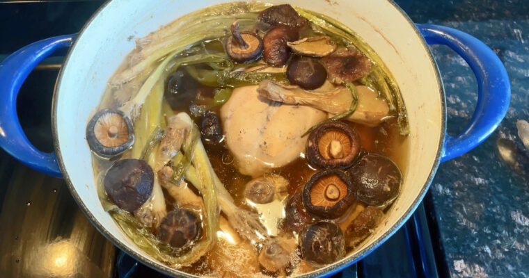 Chinese Chicken Soup with Shaoxing and Shiitake